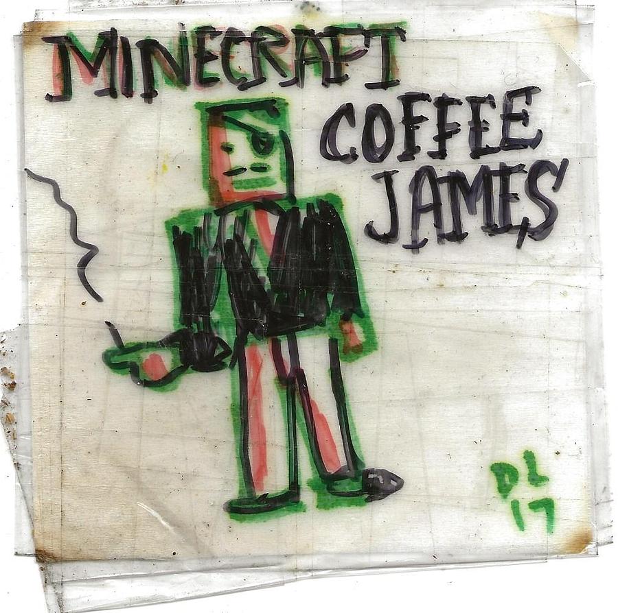 Minecraft Coffee James Drawing