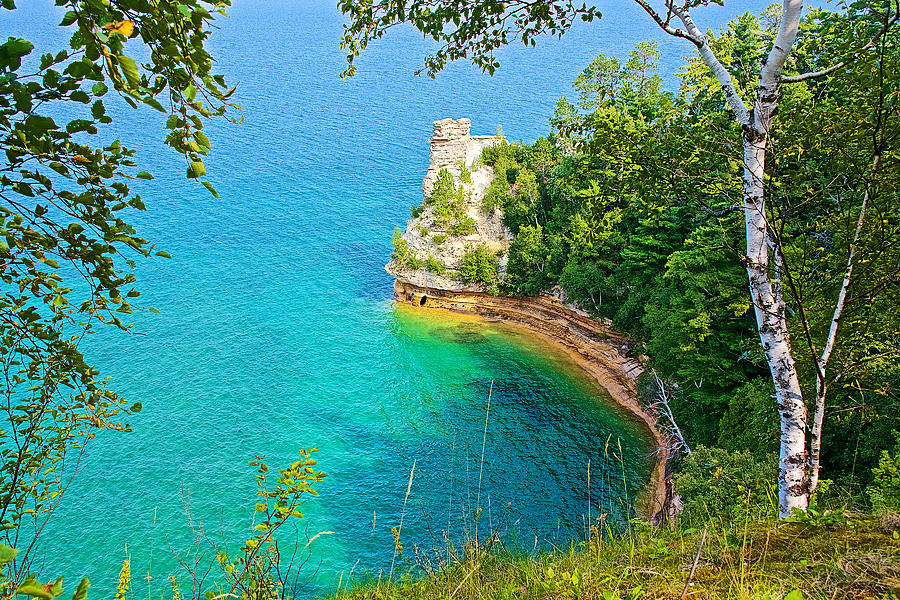 Miners Castle in Pictured Rocks National Lakeshore near Munising-Michigan  Photograph by Ruth Hager