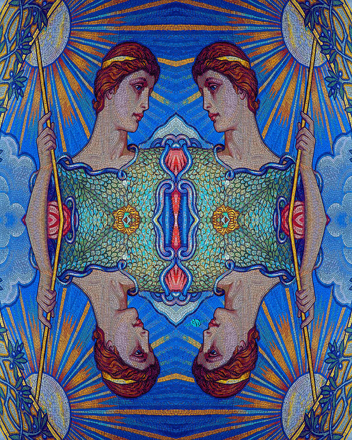 Minerva Goddess Of Wisdom Surreal Pop Art 2 Painting by Tony Rubino