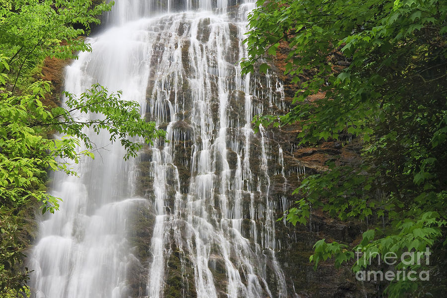 Mingo Falls Closeup Photograph by Jill Lang