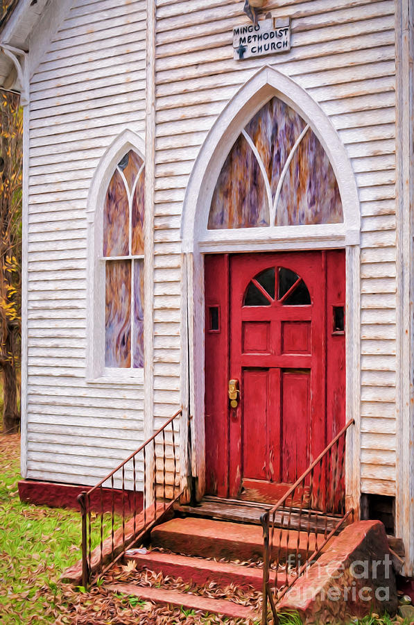 Mingo Methodist Church-painting Photograph by Kathleen K Parker
