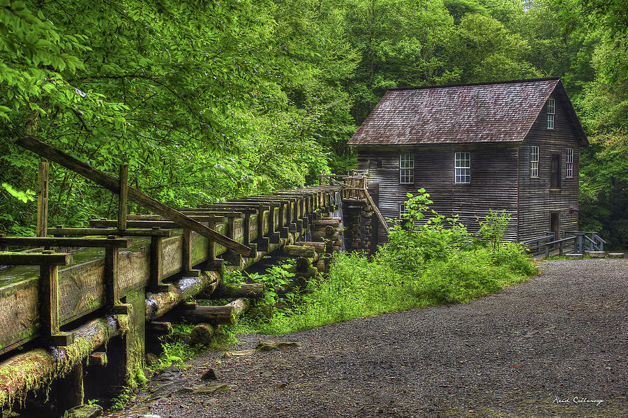 Mingus Mill 2 Mingus Creek Great Smoky Mountains Art Photograph by Reid Callaway