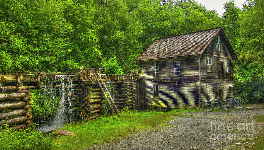 Mingus Mill 3 Mingus Creek Great Smoky Mountains Art Photograph by Reid Callaway