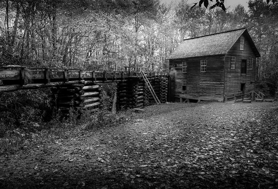 Mingus Mill Black and White Photograph by David Morefield
