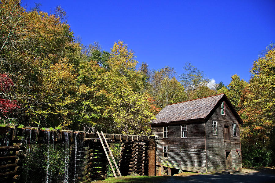 Vintage Photograph - Mingus Mill in North Carolina by Jill Lang