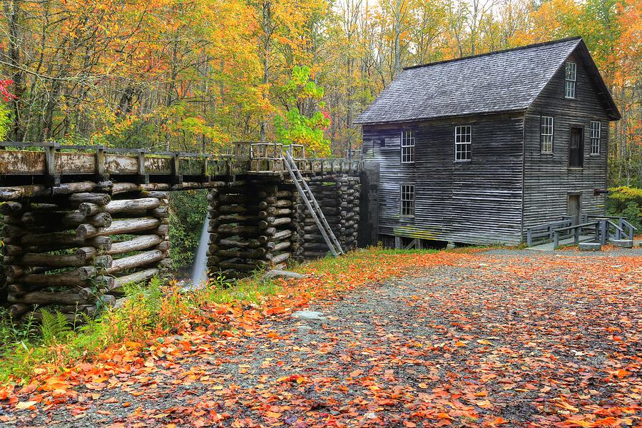 Mingus Mill In The Great Smoky Mountains National Park Photograph by Carol Montoya