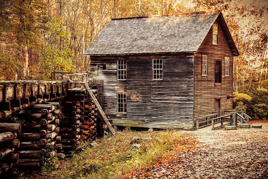 Mingus Mill in the Smoky Mountains Photograph by Teri Virbickis