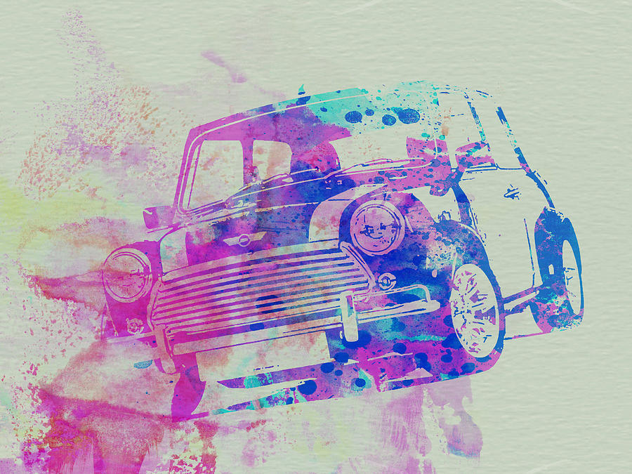 Car Painting - Mini Cooper by Naxart Studio