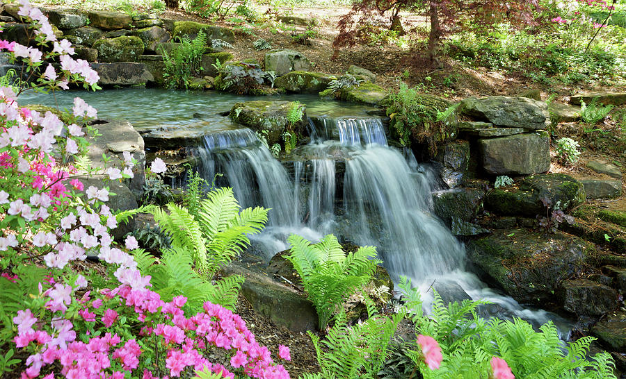 Mini Waterfall Photograph by Sandy Keeton