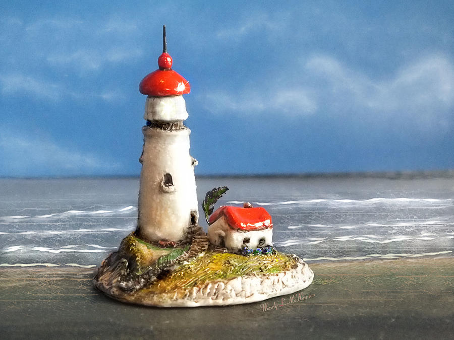 Miniature Lighthouse Photograph by Wendy McKennon