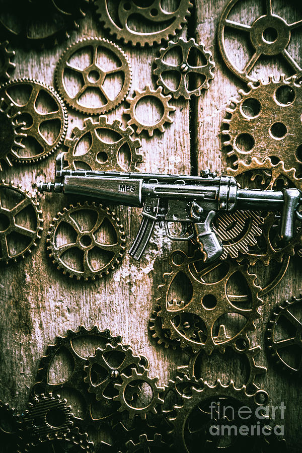 Still Life Photograph - Miniature MP5 submachine gun by Jorgo Photography