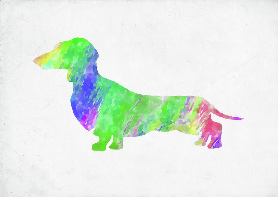 Minimal Abstract Dog Watercolor Iii Digital Art By Ricky Barnard