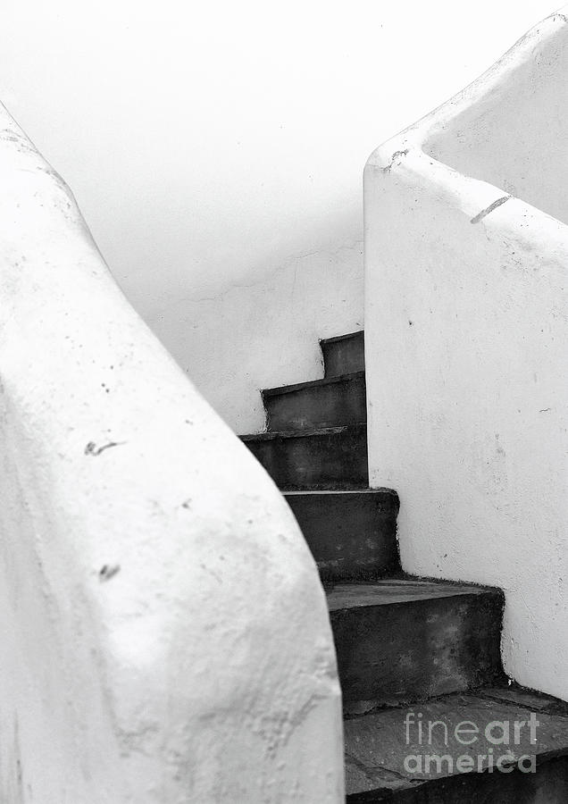 Greek Photograph - Minimal Staircase by PrintsProject