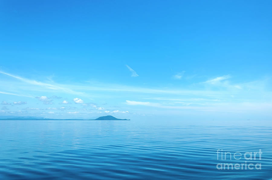 Minimalism Blue Horizon Photograph by Antony McAulay