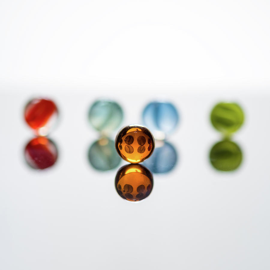 Minimalist Marbles #2 Photograph by Jon Woodhams