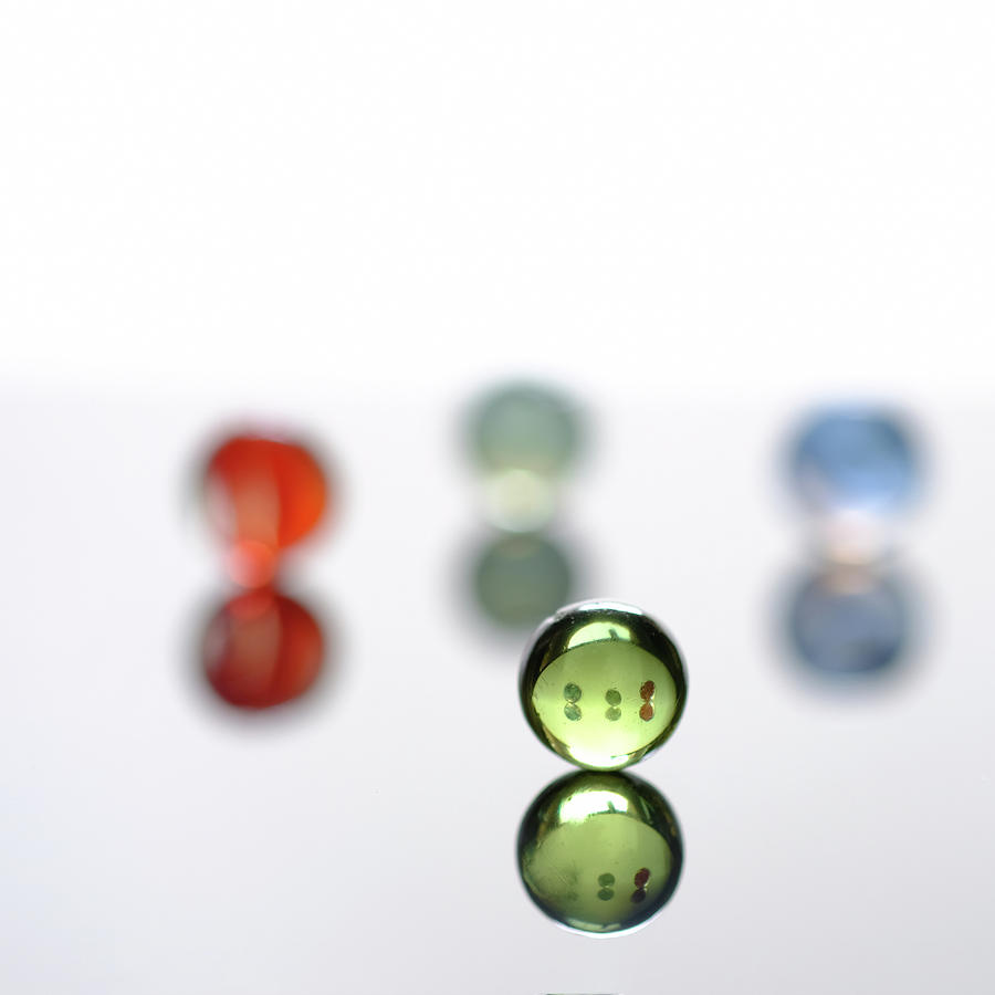 Minimalist Marbles #3 Photograph by Jon Woodhams