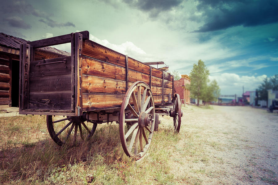 Mining Town Wagon Photograph by Susan Bandy