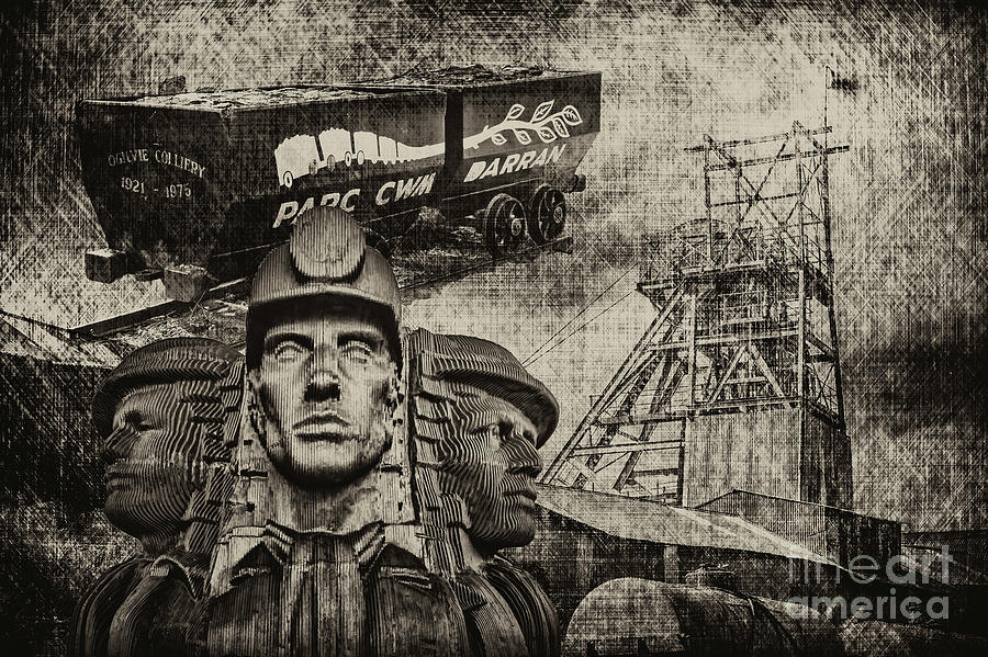 Mining Tribute Antique 1 Photograph by Steve Purnell