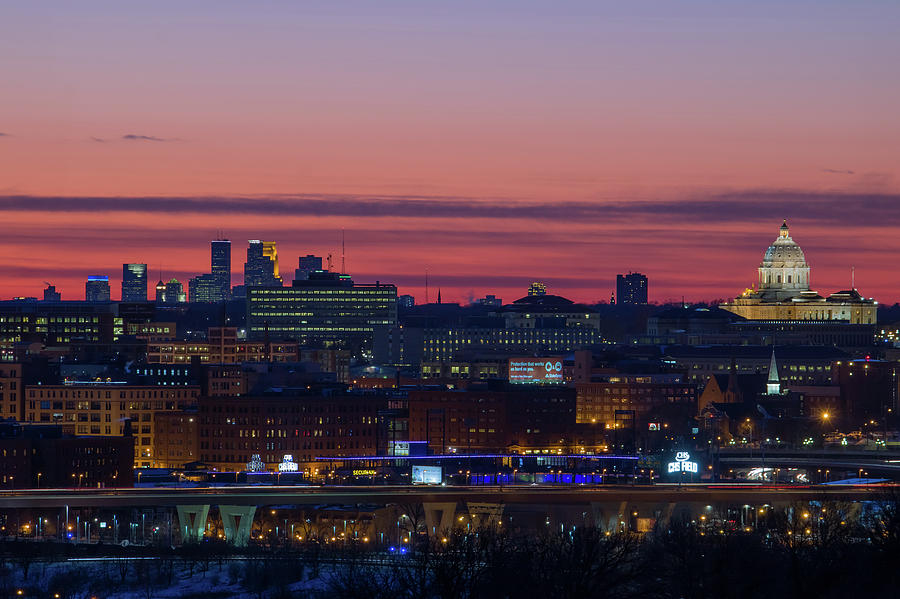 Minneapolis and the State Capitol Photograph by Jay Smith
