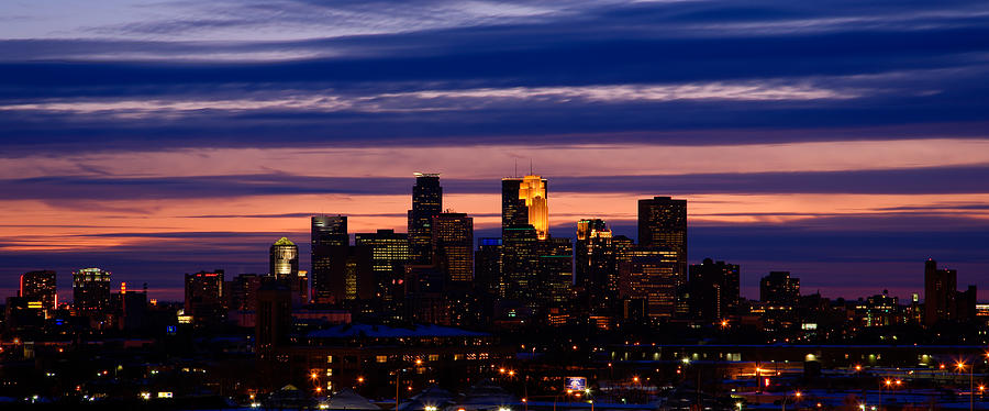 Minneapolis at Sundown by Chris Coward Minneapolis at Sundown by Chris Coward