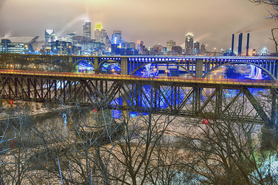 Minneapolis Photograph - Minneapolis Bridges by Craig Voth
