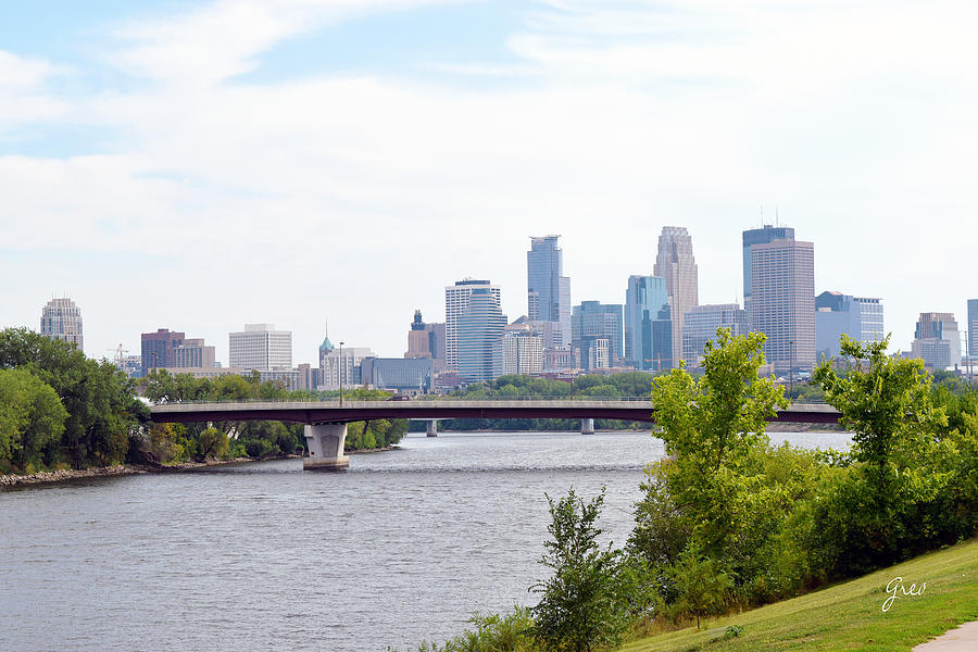 Minneapolis Skyline Photograph by Genia M Owens