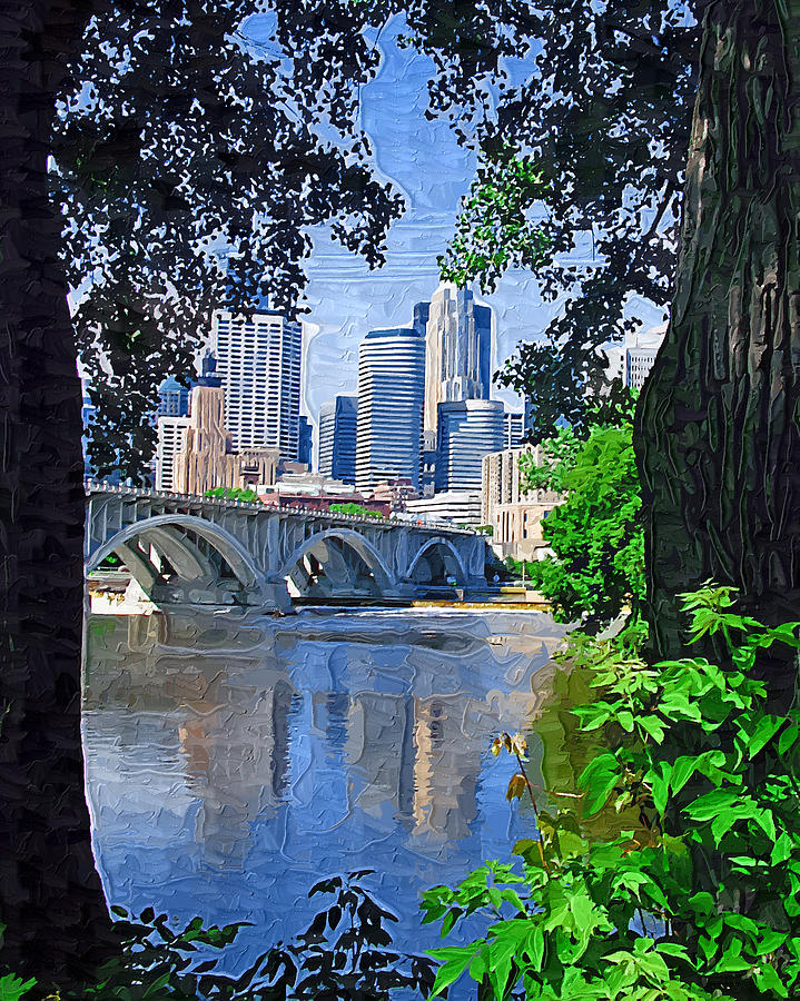 Minneapolis Photograph - Minneapolis Through the Trees by Tom Reynen
