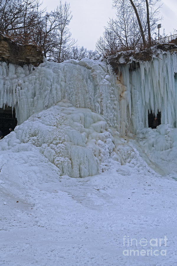 Minneapolis Photograph - Minnehaha Falls Frozen in January 2016 by Natural Focal Point Photography