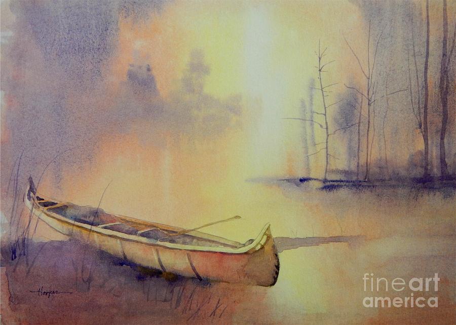 Minnehahas Canoe Painting by Robert Hooper