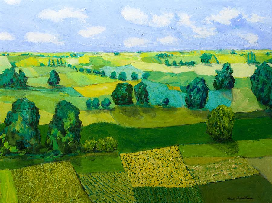 Minnesota Fields Painting by Allan P Friedlander