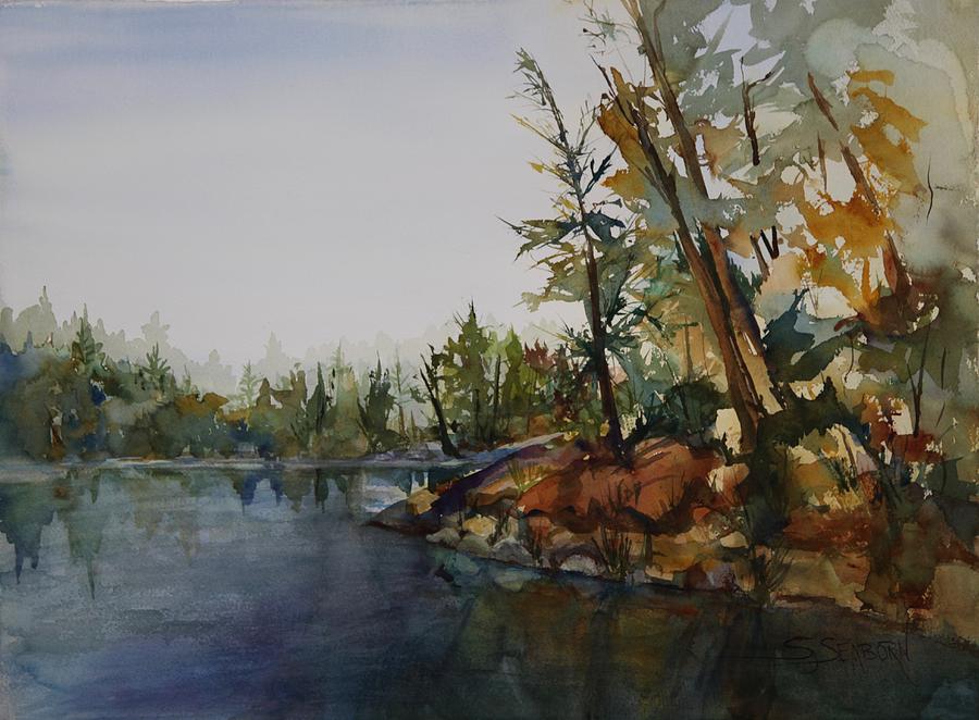 Minnesota Lake Country I Painting by Susan Seaborn