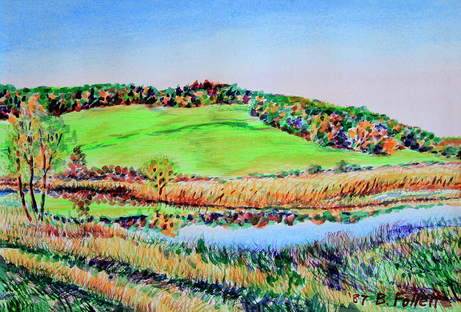 Minnesota Landscape Painting by Bonnie Follett
