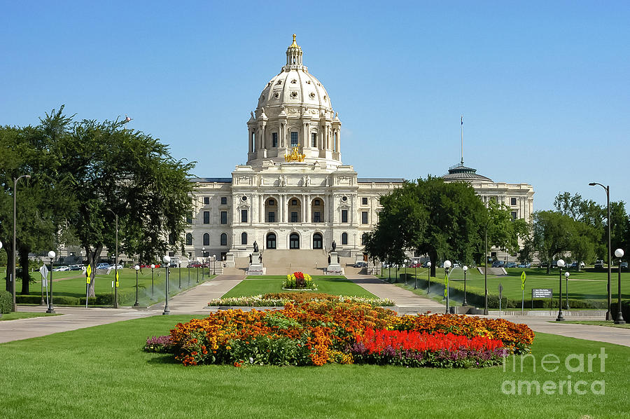 Minnesota State Capitol Photograph by Bob Phillips
