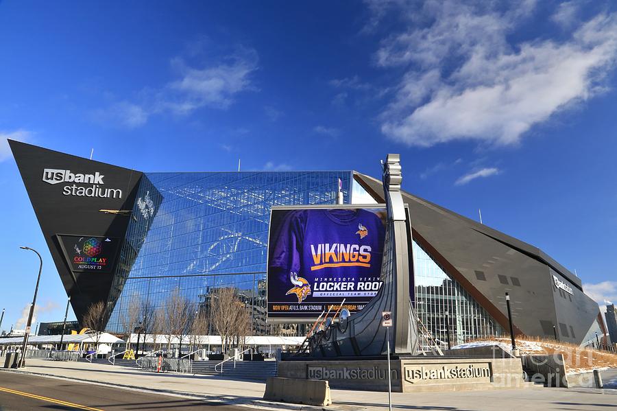 Minnesota Vikings Football Field at US Bank Stadium Photograph by Douglas  Sacha - Pixels