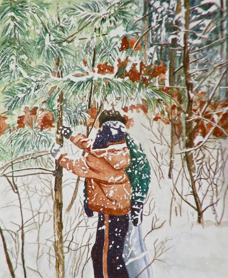 Minnesota Winter Painting by Terry Honstead