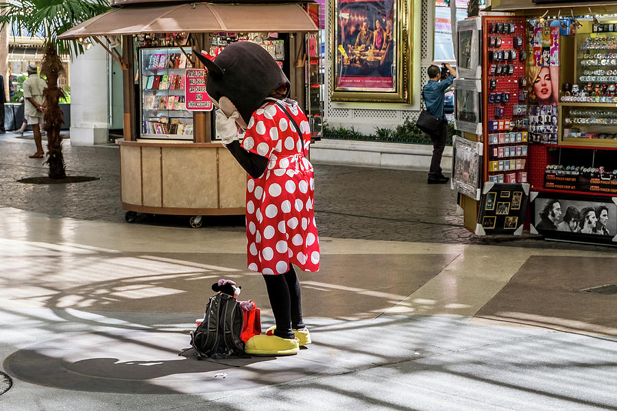 Las Vegas Photograph - Minnie has a Moment by Glenn DiPaola