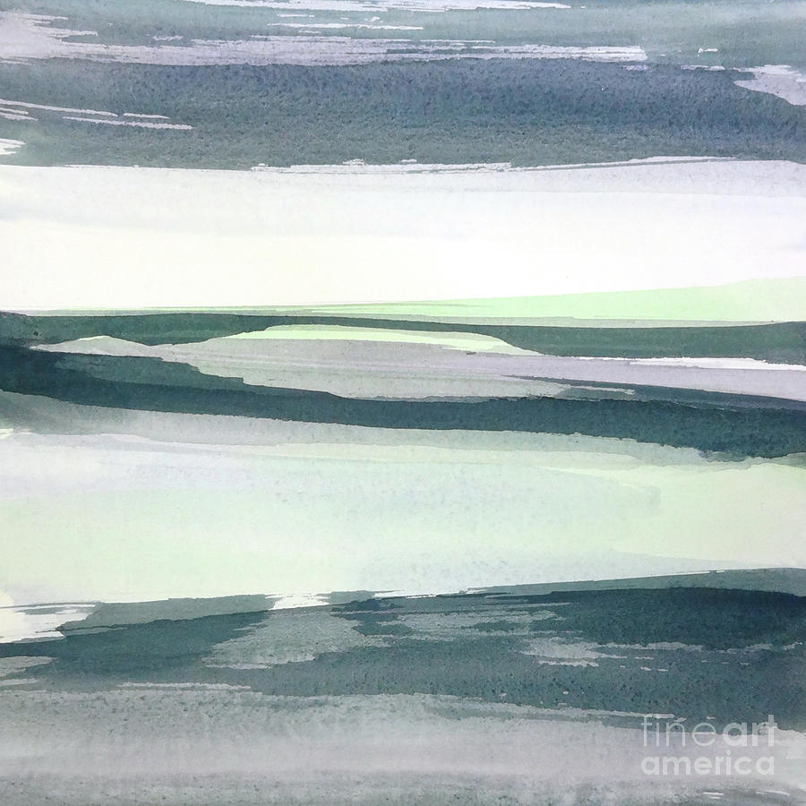 Landscape Painting - Mint Dawn 2 by Chris Paschke