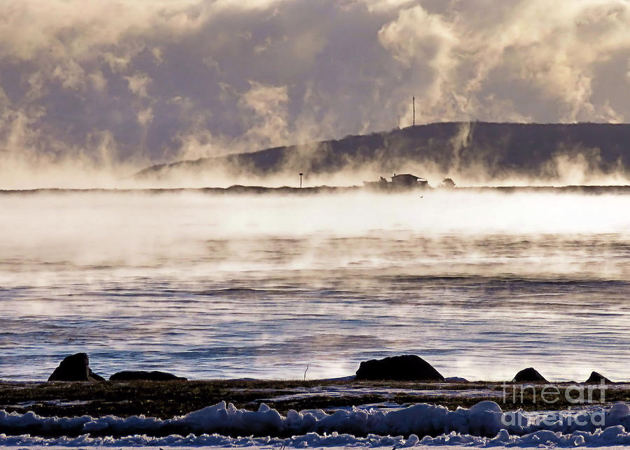 Minus Eight Degrees Sea Smoke Photograph by Janice Drew