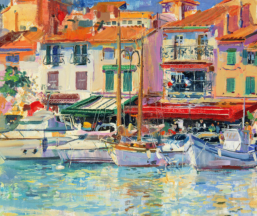Boat Painting - Mirabeau by Peter Graham