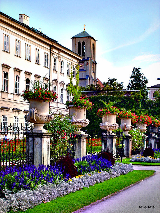 Mirabell Palace and Gardens Photograph by Kathy Kelly