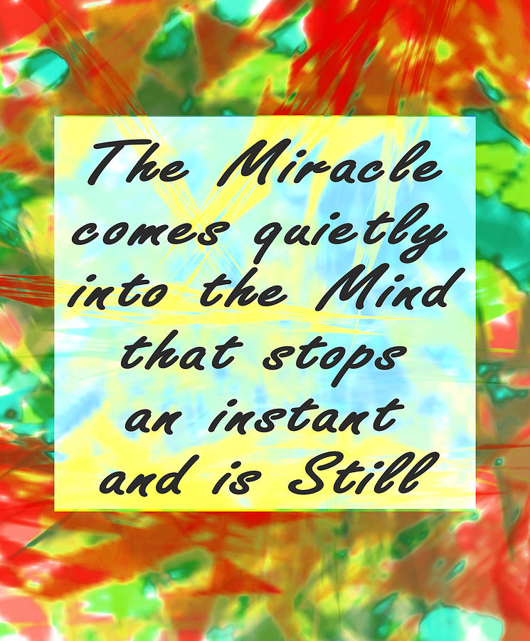 Miracle Comes Quietly Digital Art by John Vincent Palozzi