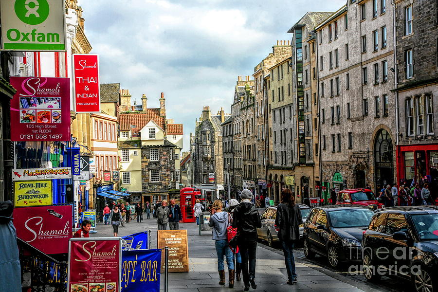 Royal Mile Edinburgh Scotland   Photograph by Chuck Kuhn