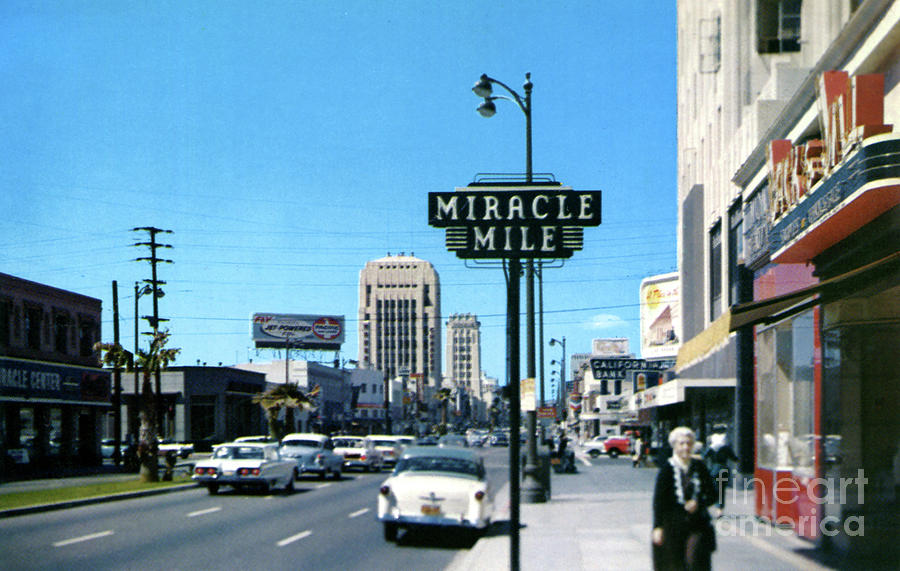 Miracle Mile - Wilshire Blvd - Los Angeles Photograph by Sad Hill - Bizarre Los Angeles Archive