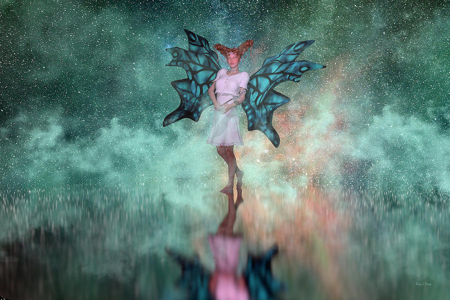 Fairy Digital Art - Mirage  by Betsy Knapp