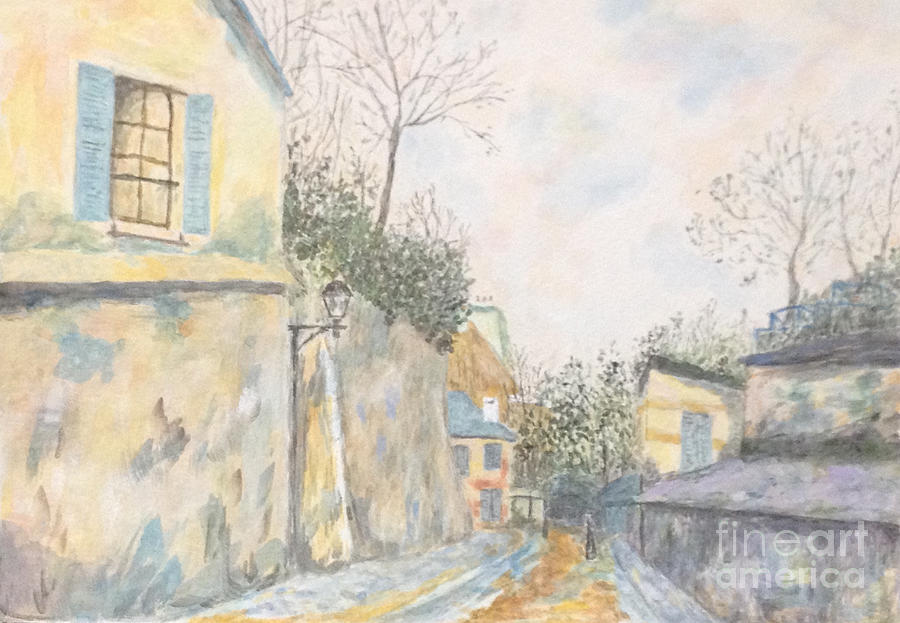 Utrillo Painting - Mirage of Utrillo by Sawako Utsumi Utrillo Painting - Mirage of Utrillo by Sawako Utsumi