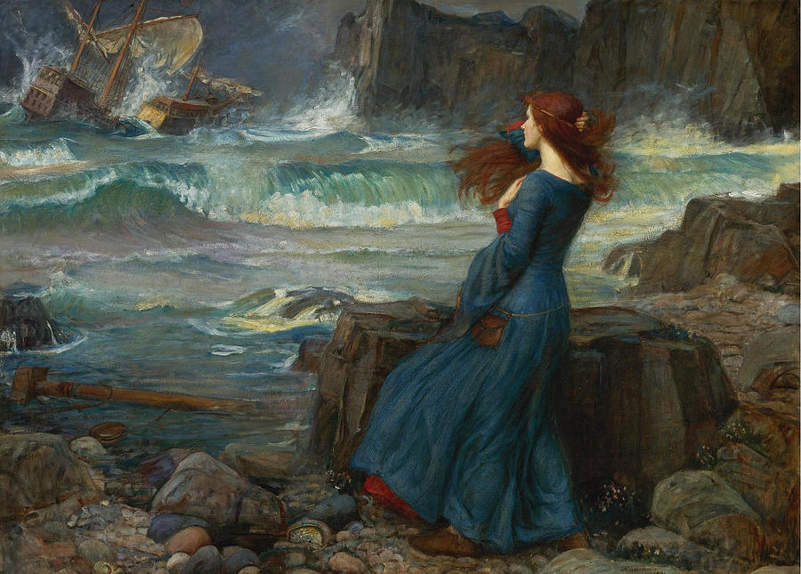 Miranda. The Tempest Painting by John William Waterhouse