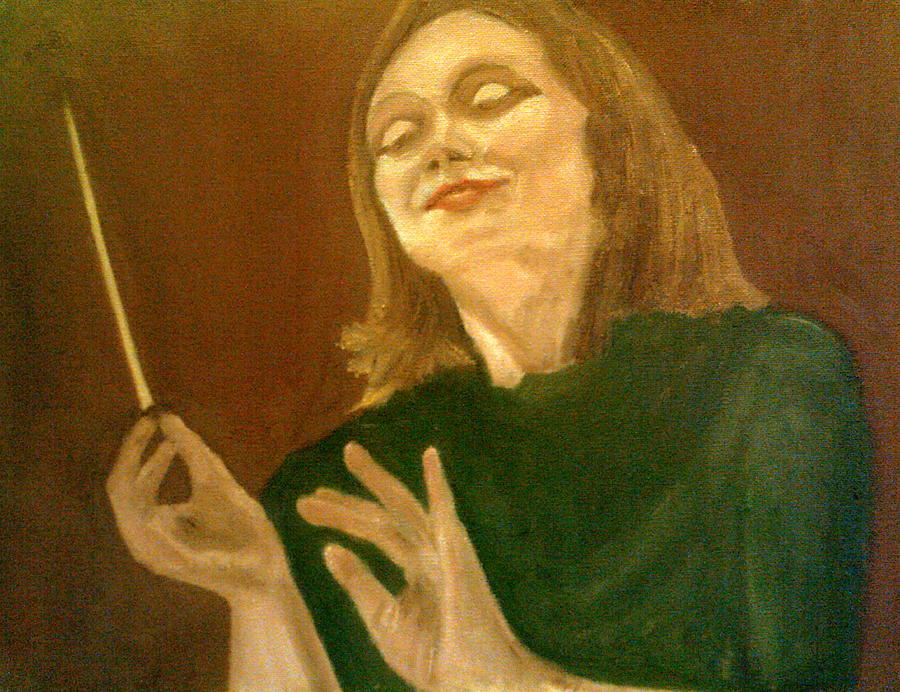 Mirga Conducting Painting by Peter Gartner