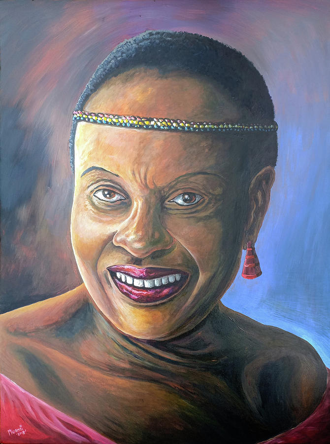 Miriam Makeba Painting by Anthony Mwangi
