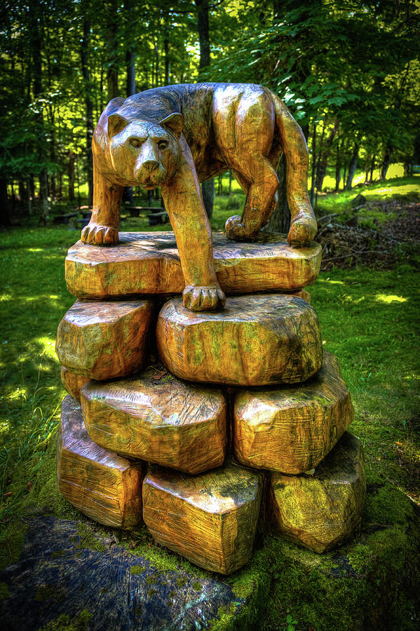 Mirnies Cougar Sculpture Photograph by David Patterson
