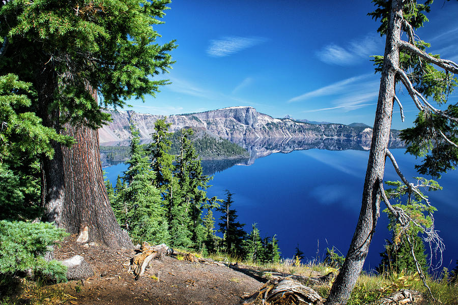 Mirror At Crater Lake Photograph by Frank Wilson